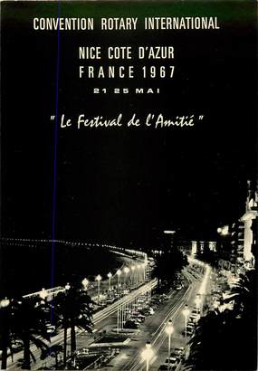 CPSM FRANCE 06 "Nice, la promenade des Anglais vue de nuit"