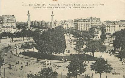 / CPA FRANCE 75011 "Tout Paris, panorama de la place de la Nation"