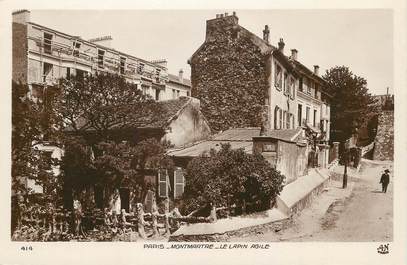 / CPA FRANCE 75018 "Paris Montmartre, le lapin Agile"