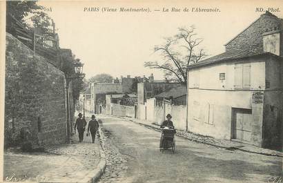 / CPA FRANCE 75018 "Paris vieux Montmartre, la rue de l'abreuvoir"