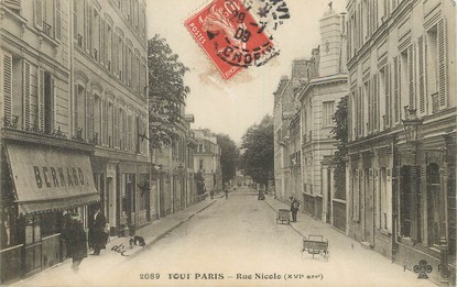 / CPA FRANCE 75016 "Tout Paris, rue Nicolo"