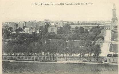 / CPA FRANCE 75016 "Paris Perspective"