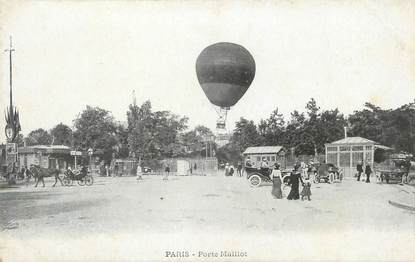 / CPA FRANCE 75016 "Paris, porte Maillot" / MONTGOLFIERE