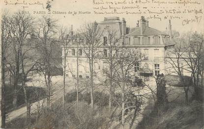 / CPA FRANCE 75016 "Paris, château de la Muette"