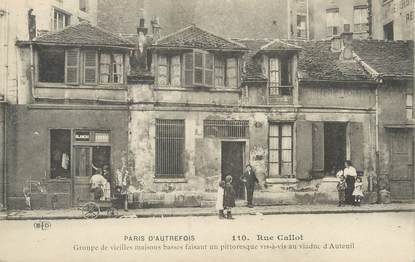 / CPA FRANCE 75006 "Paris d'autrefois, rue Callot, groupe de vieilles maisons"