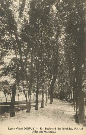 / CPA FRANCE 75007 "Paris, lycée Victor Duruy, bld des Invalides"