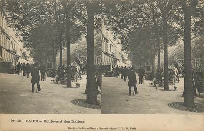 / CPA FRANCE 75002 "Paris, bld des Italiens"