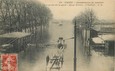 / CPA FRANCE 75013 "Paris, la porte de la gare" / INONDATIONS