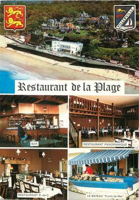 / CPSM FRANCE 14 "Villerville, restaurant de la plage"