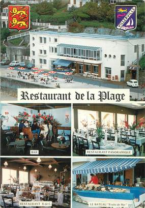 / CPSM FRANCE 14 "Villerville, restaurant la plage"