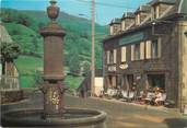 15 Cantal / CPSM FRANCE 15 "Le Falgoux, la fontaine et l'hôtel Vizet"