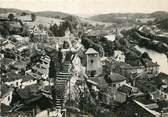 15 Cantal / CPSM FRANCE 15 "Laroquebrou, vue aérienne, la vierge et la ville"