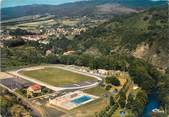 15 Cantal / CPSM FRANCE 15 "Massiac, vue aérienne" / STADE