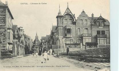 / CPA FRANCE 80 "Onival, l'avenue du casino"