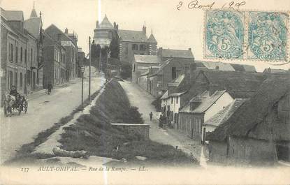 / CPA FRANCE 80 "Ault Onival, rue de la rampe"