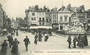 80 Somme / CPA FRANCE 80 "Abbeville, place de l'Amiral Courbet et rue Alfred Cendré"