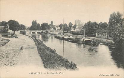 / CPA FRANCE 80 "Abbeville, le pont des Près " 