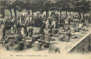 80 Somme / CPA FRANCE 80 "Amiens, le marché sur l'eau "