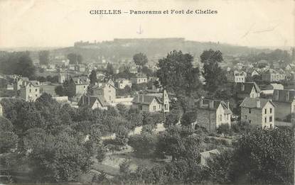 / CPA FRANCE 77 "Chelles, panorama et Fort de Chelles"