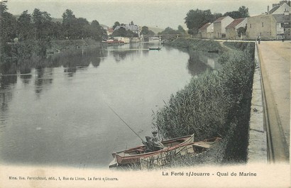 / CPA FRANCE 77 "La Ferté Sous Jouarre, quai de Marine"