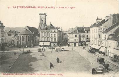 / CPA FRANCE 77 "La Ferté Sous Jouarre, place de l'église"