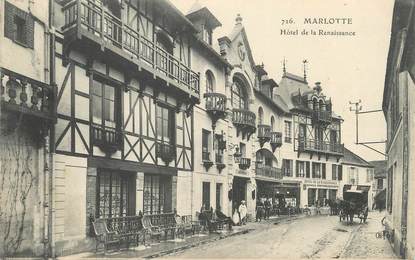 / CPA FRANCE 77 "Marlotte, hôtel de la Renaissance"
