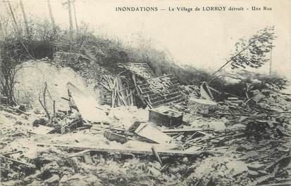 / CPA FRANCE 77 "Le village de Loroy détruit" / INONDATIONS