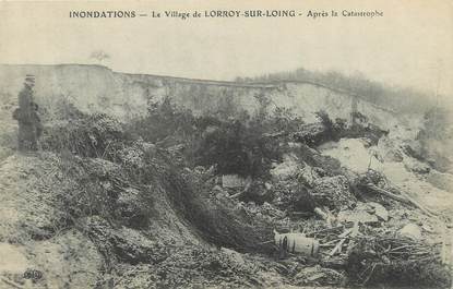 / CPA FRANCE 77 "Le village de Loroy sur Loing" / INONDATIONS