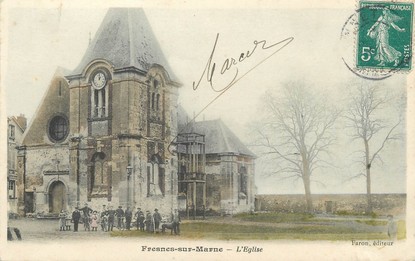 / CPA FRANCE 77 "Fresnes sur Marne, l'église"