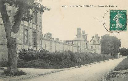 / CPA FRANCE 77 "Fleury en Bière, entrée du château"