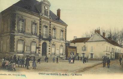 / CPA FRANCE 77 "Crouy sur Ourcq, la mairie"