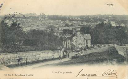 / CPA FRANCE 77 "Lagny, vue générale"