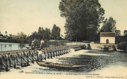 / CPA FRANCE 77 "Environ de Bray sur Seine, le barrage de la grande bosse"
