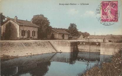 / CPA FRANCE 77 "Bray sur Seine, l'écluse"