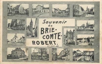 / CPA FRANCE 77 "Souvenir de Brie Comte Robert"