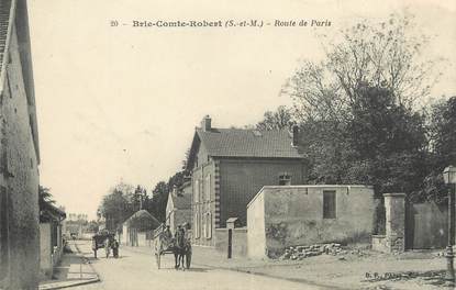 / CPA FRANCE 77 "Brie Comte Robert, route de Paris"
