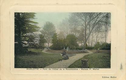 / CPA FRANCE 77 "Bourron Marlotte, parc de l'hôtel de la Renaissance"