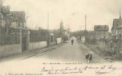 / CPA FRANCE 77 "Bois le Roi, av de la gare"