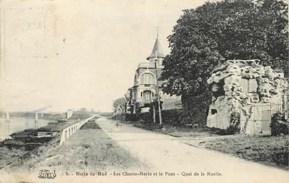 / CPA FRANCE 77 "Bois le Roi, les chante Merle et le pont"