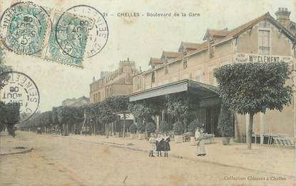/ CPA FRANCE 77 "Chelles, boulevard de la gare"