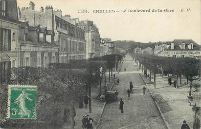 / CPA FRANCE 77 "Chelles, le boulevard de la gare"