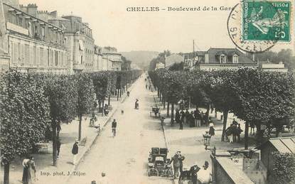 / CPA FRANCE 77 "Chelles,  le boulevard de la gare"