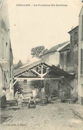 / CPA FRANCE 77 "Chelles, la fontaine Sainte Bathilde"