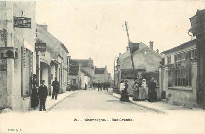 / CPA FRANCE 77 "Champagne, rue Grande"