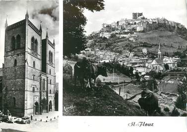 / CPSM FRANCE 15 "Saint Flour, la cathédrale, vue générale"