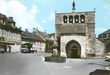 / CPSM FRANCE 15 "Saint Etienne de Chomeil, l'église, la place"