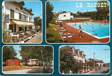 / CPSM FRANCE 15 "Le Rouget, la piscine, ke camping et les hôtels"