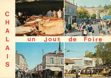 / CPSM FRANCE 16 "Chalais, un jour de foire"