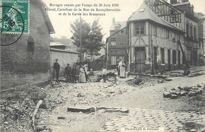 / CPA FRANCE 76 "Elbeuf, ravages causés par l'orage du 30 juin 1908"