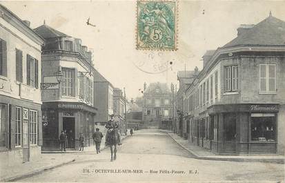 / CPA FRANCE 76 "Octeville sur Mer, rue Félix Faure"